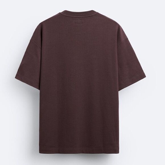 NWT ZARA RELAXED FIT T-SHIRT SZ L - Picture 4 of 7